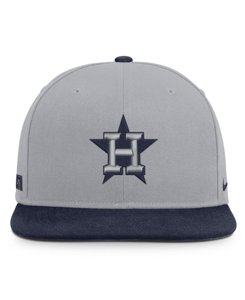 Men's Gray/Navy Houston Astros Primetime Pro Dri-FIT Snapback Hat