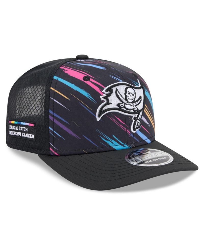Men's Black Tampa Bay Buccaneers 2026 NFL Cruical Catch 9SEVENTY Adjustable Trucker Hat