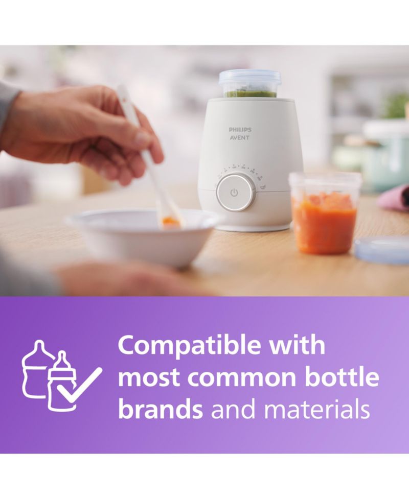 Fast Baby Bottle Warmer with Smart Temperature Control and Automatic Shut-Off