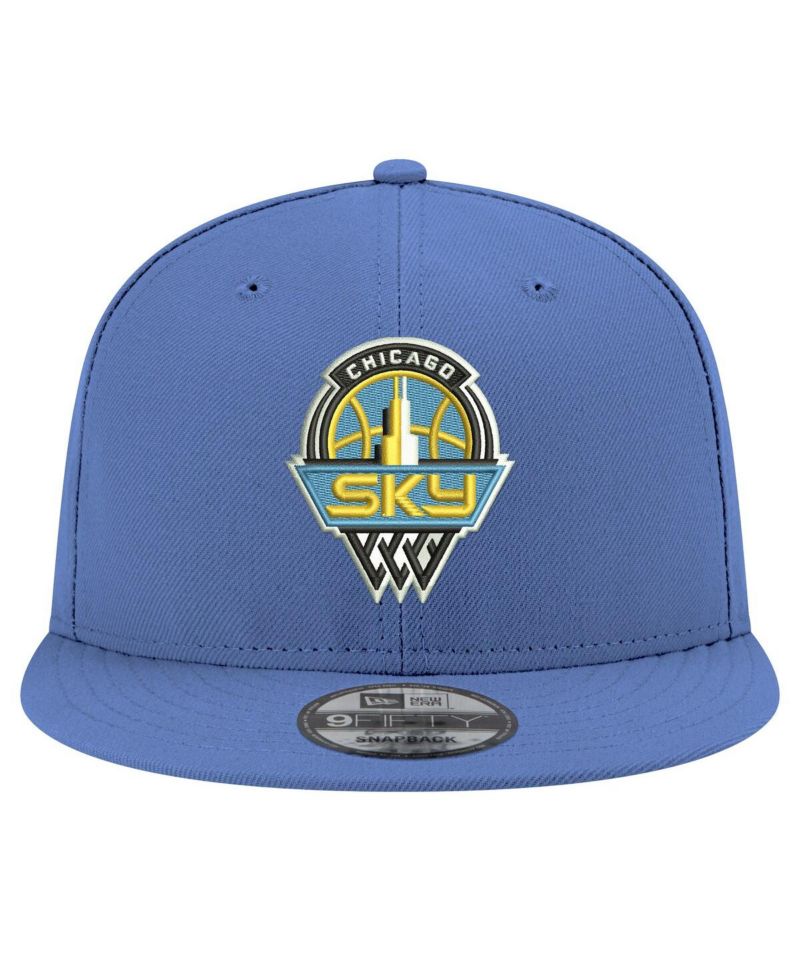 Men's and Women's Sky Blue Chicago Sky Logo 9FIFTY Snapback Hat