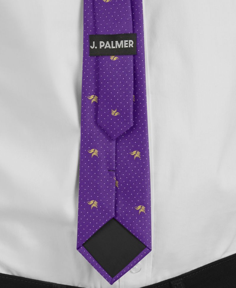 Men's Minnesota Vikings Game Day Polka Dot Tie