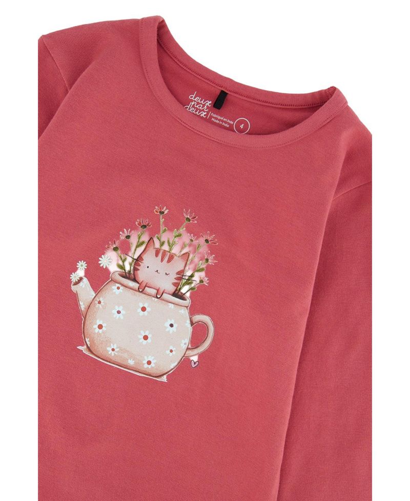 Little and Big Girl (6-12) Cotton Jersey T-Shirt
