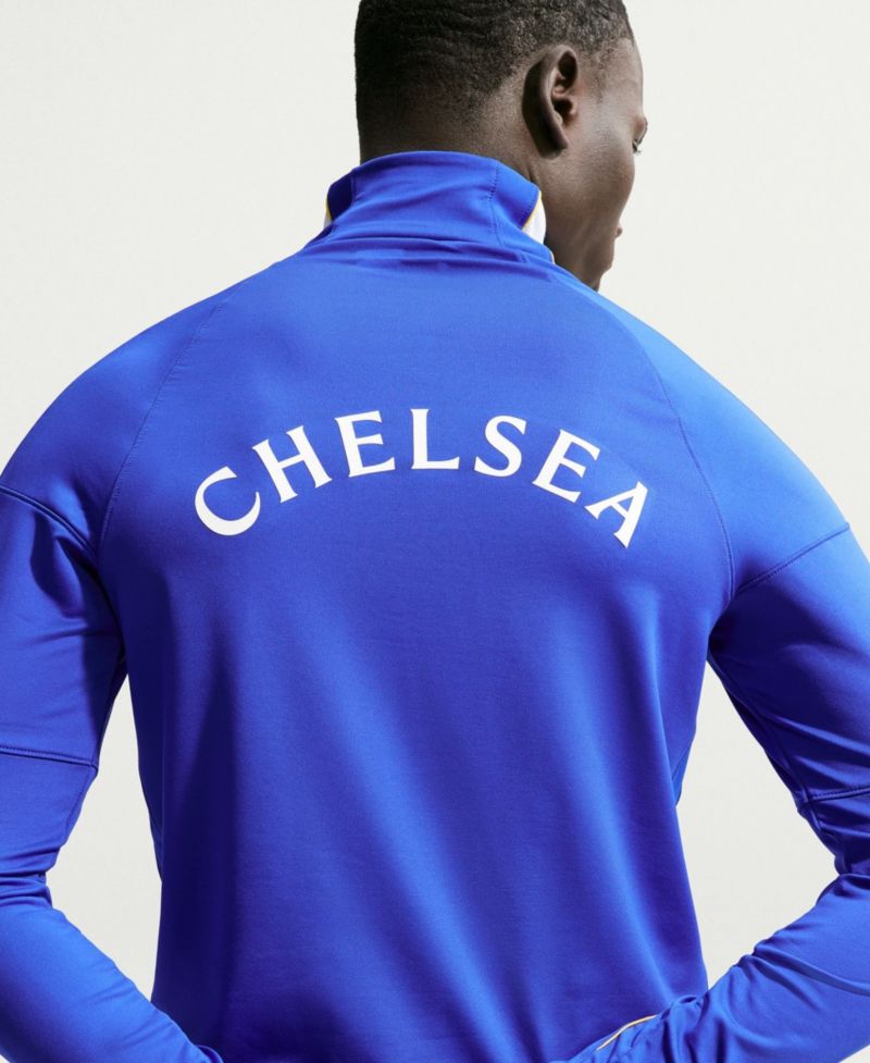 Men's Blue Chelsea 2026/27 Strike Dri-FIT Long Sleeve Quarter-Zip Drill Jersey