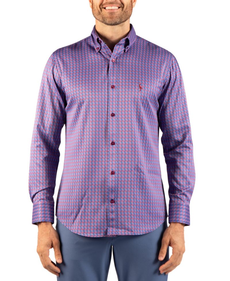 Men's Geo Windmill Printed Performance Shirt