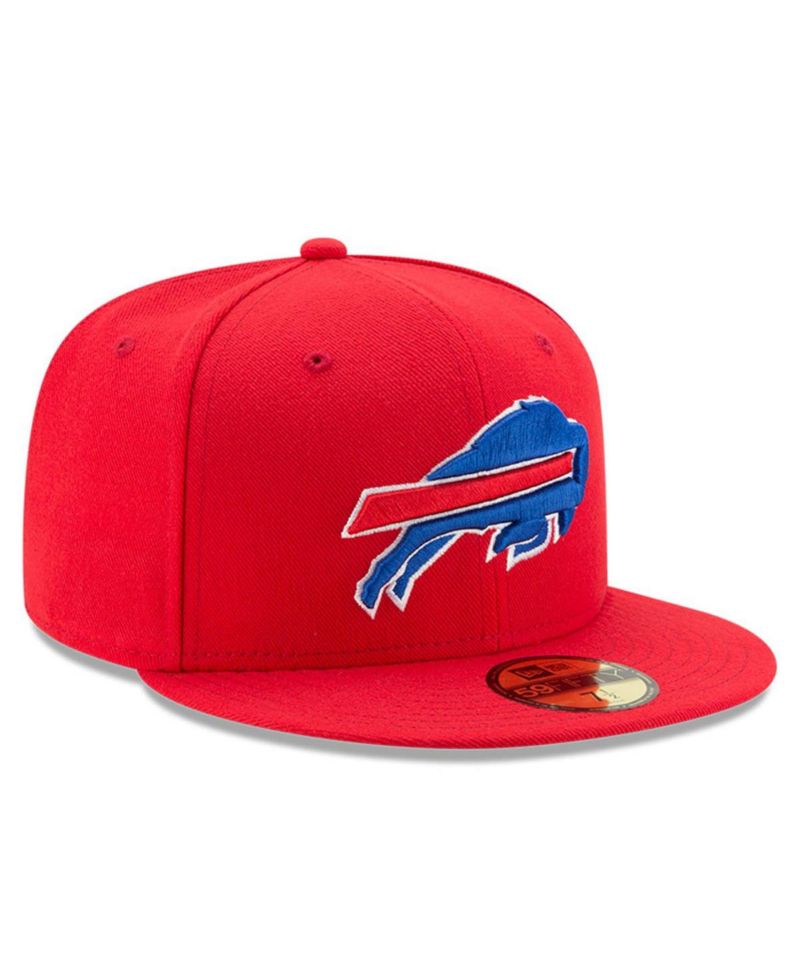 Men's Red Buffalo Bills Omaha 59FIFTY Fitted Hat