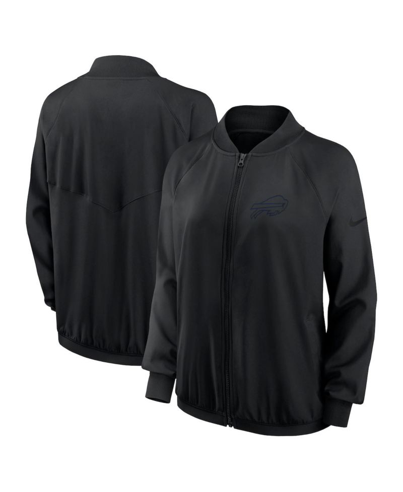 Women's Black Buffalo Bills Raglan Full-Zip Jacket