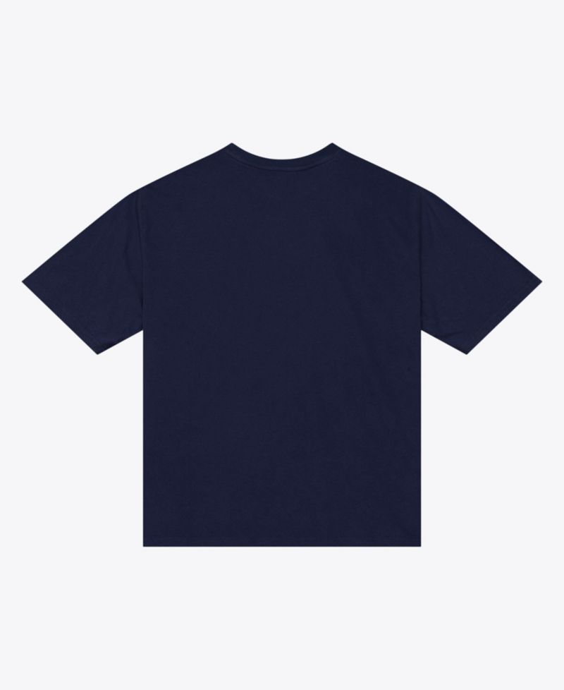Women's Navy New York Yankees Core Essentials Micro Logo T-Shirt