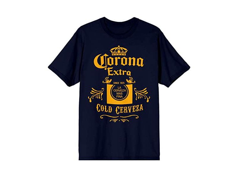 Cold Cerveza Label Men's Navy T-Shirt-3XL