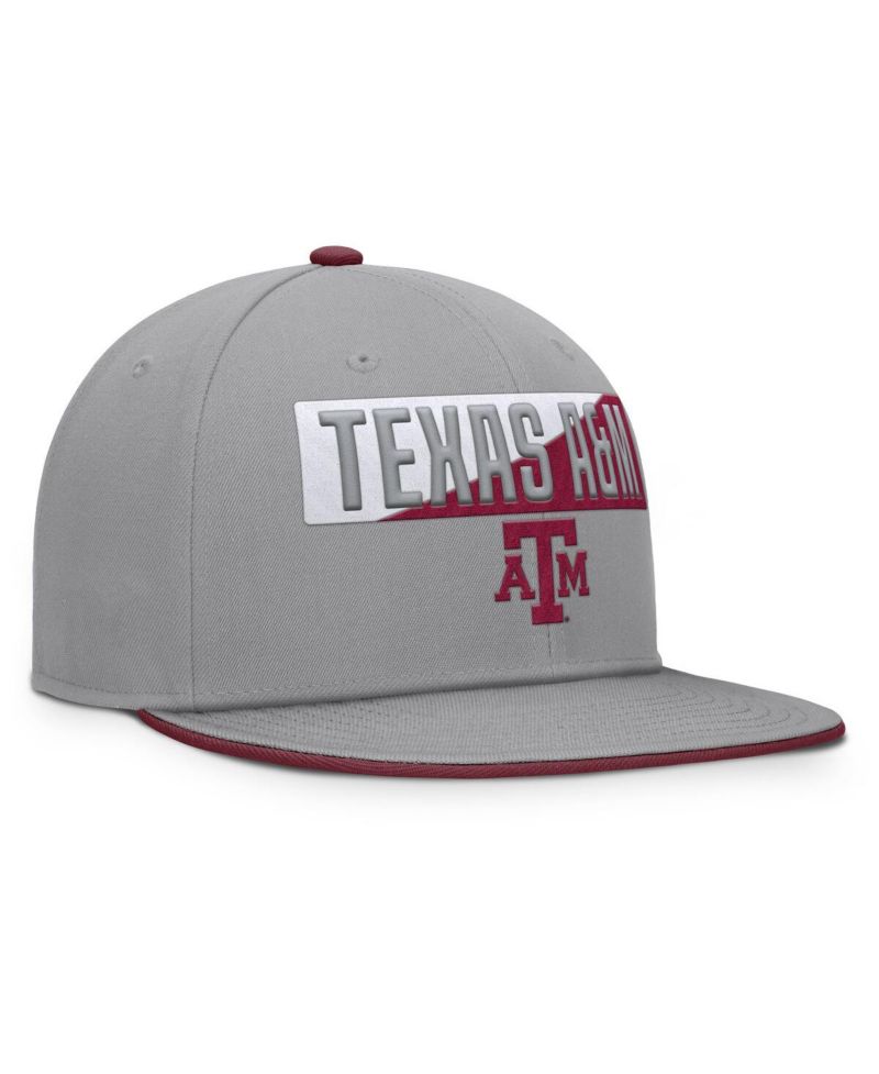 Men's Gray Texas A&M Aggies Duo Snapback Hat