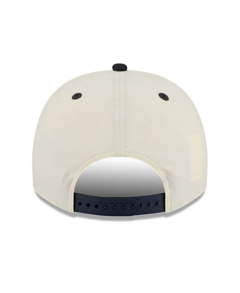 Men's Cream/Navy UConn Huskies March Madness Historic Collection 9FIFTY A-Frame Snapback Hat