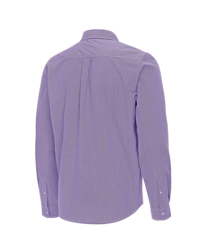 Men's Purple LSU Tigers Porter Woven Tri-Blend Long Sleeve Button-Down Shirt