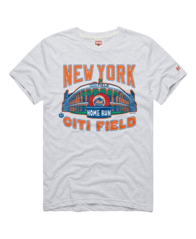 Men's Ash New York Mets Tri-Blend Hyperlocal T-Shirt