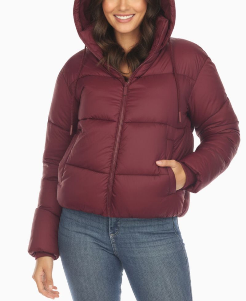 Women's Quilted Puffer Full Front Zipper Jacket