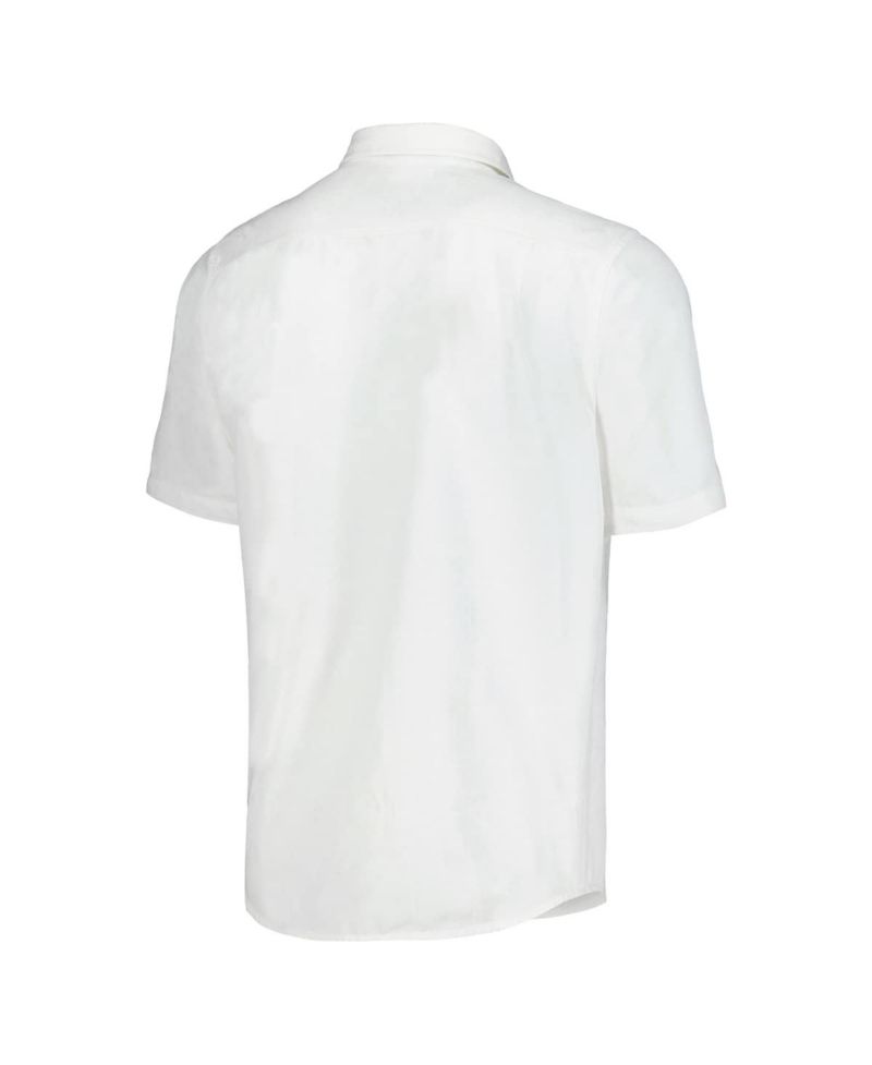 Men's White USC Trojans Coconut Point Palm Vista IslandZone Camp Button-Up Shirt