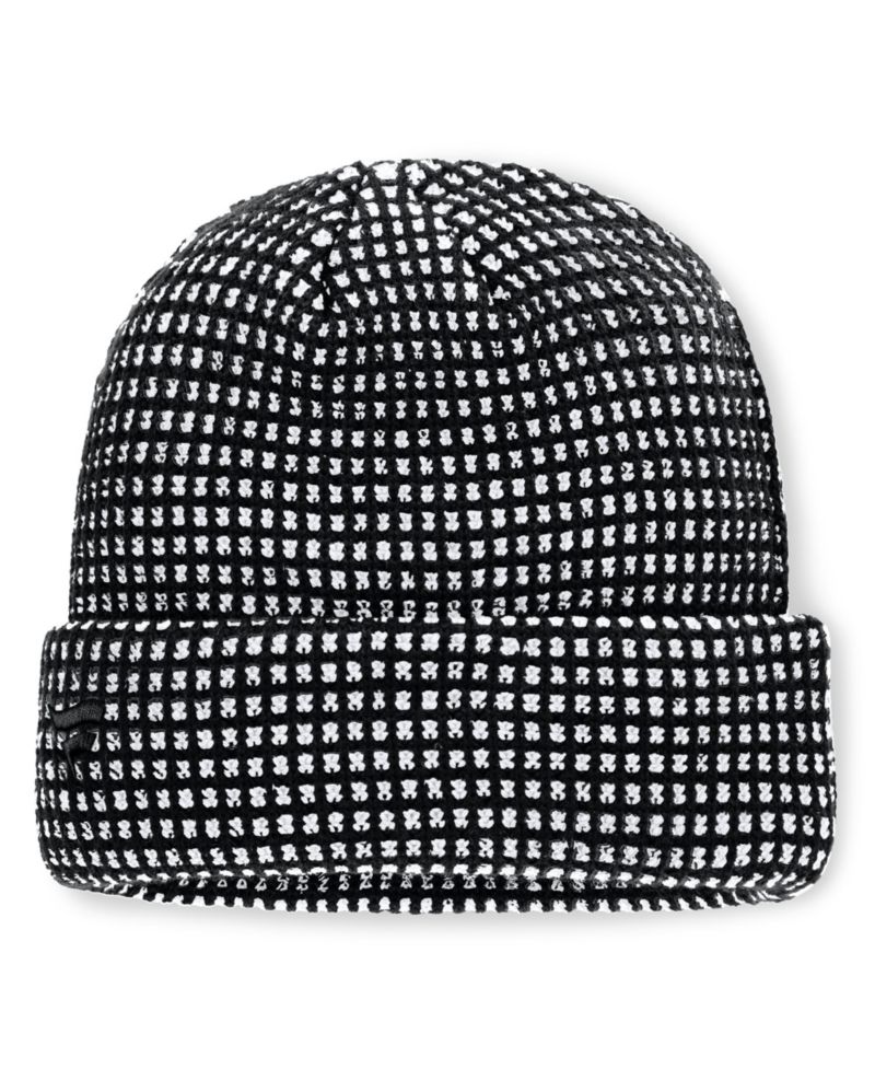 Men's Black Colorado Avalanche Fundamental Scheme Ribbed Cuffed Knit Hat