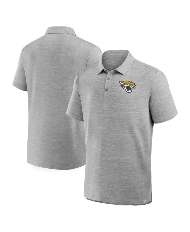 Men's Heather Gray Jacksonville Jaguars Clutch Polo Shirt