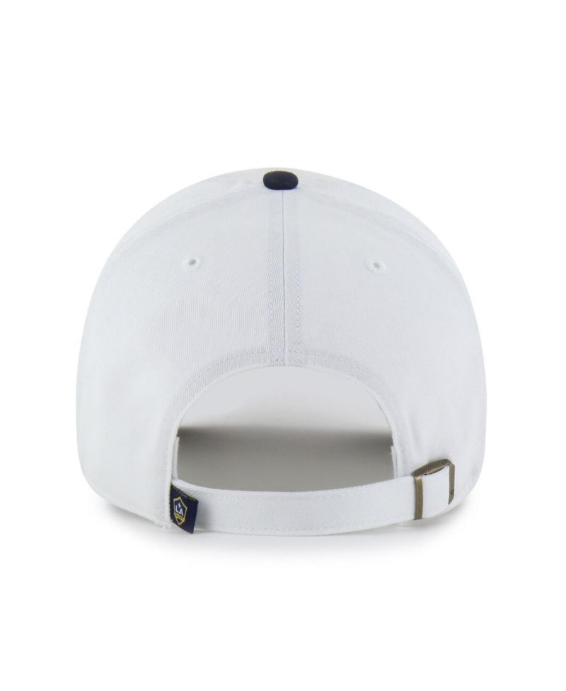 Men's White LA Galaxy Two-Tone Clean Up Adjustable Hat