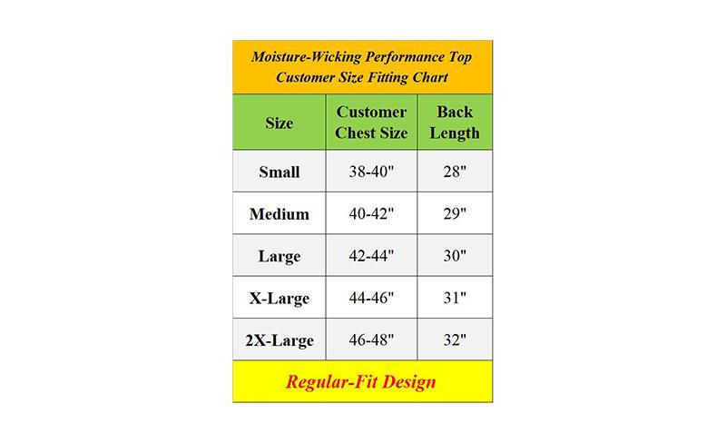 Men's Long Sleeve Moisture-Wicking Performance Crew Neck Tee -5 Pack