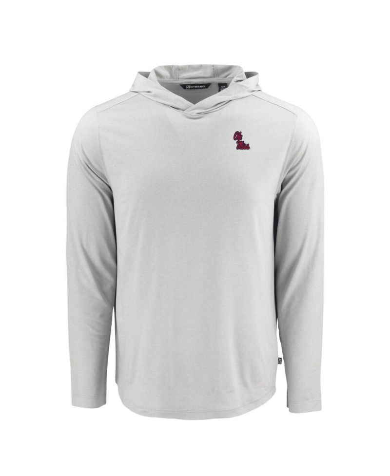Men's Gray Ole Miss Rebels Coastline Epic Comfort Eco Long Sleeve Hoodie T-Shirt