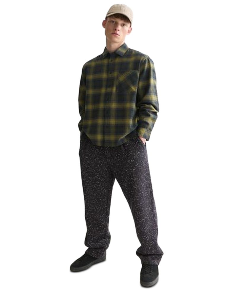 Men's Flannel Checked Regular-Fit Shirt