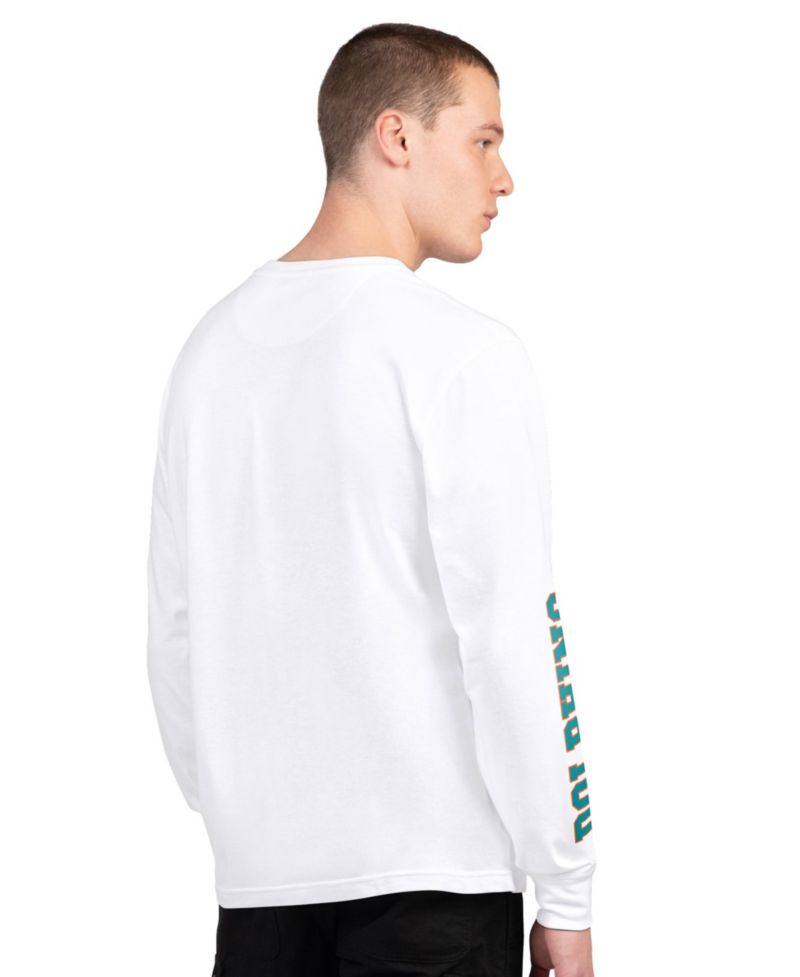 Men's Aqua/White Miami Dolphins Short Sleeve & Long Sleeve T-Shirt Combo Pack