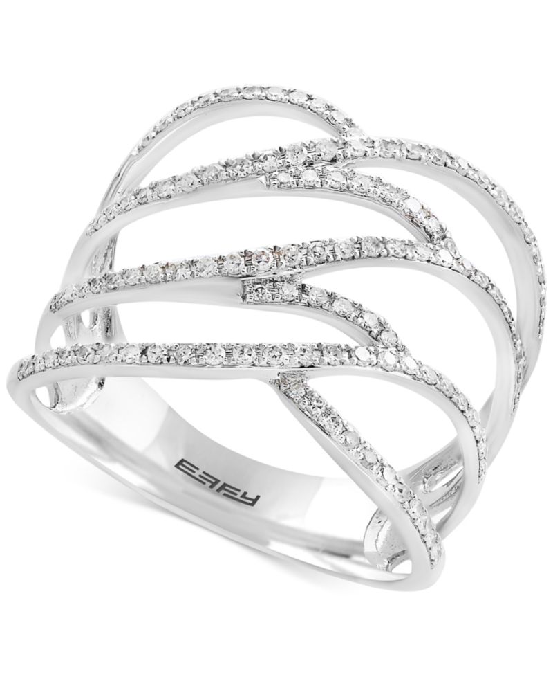 EFFY® Diamond Ring (3/8 ct. t.w.) in 14k Yellow Gold (Also available in Rose Gold & White Gold)