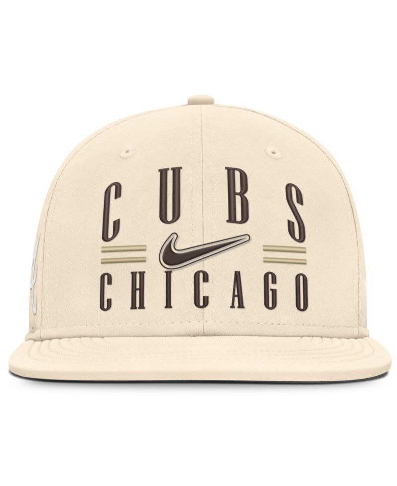 Men's Natural Chicago Cubs True Dri-FIT AeroBill Fitted Hat