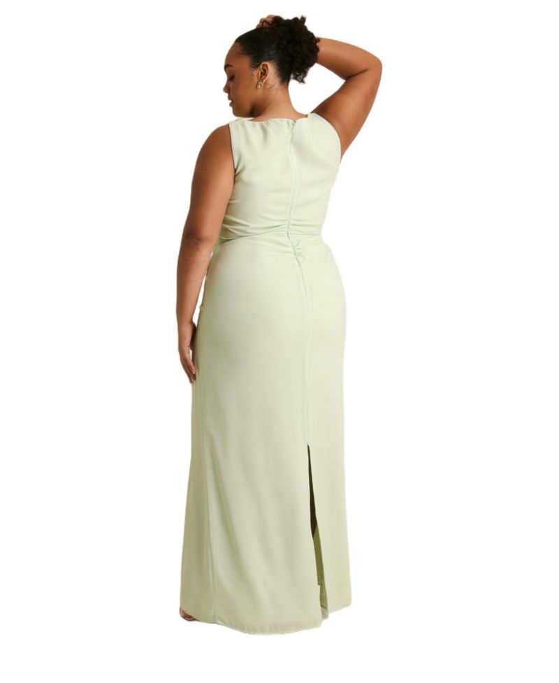 Women's Twist Asym Chiffon Bridesmaid Dress