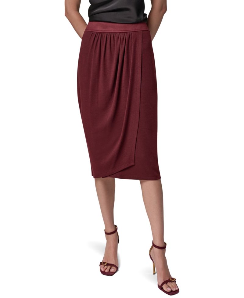 Women's High-Waisted Midi Wrap Skirt