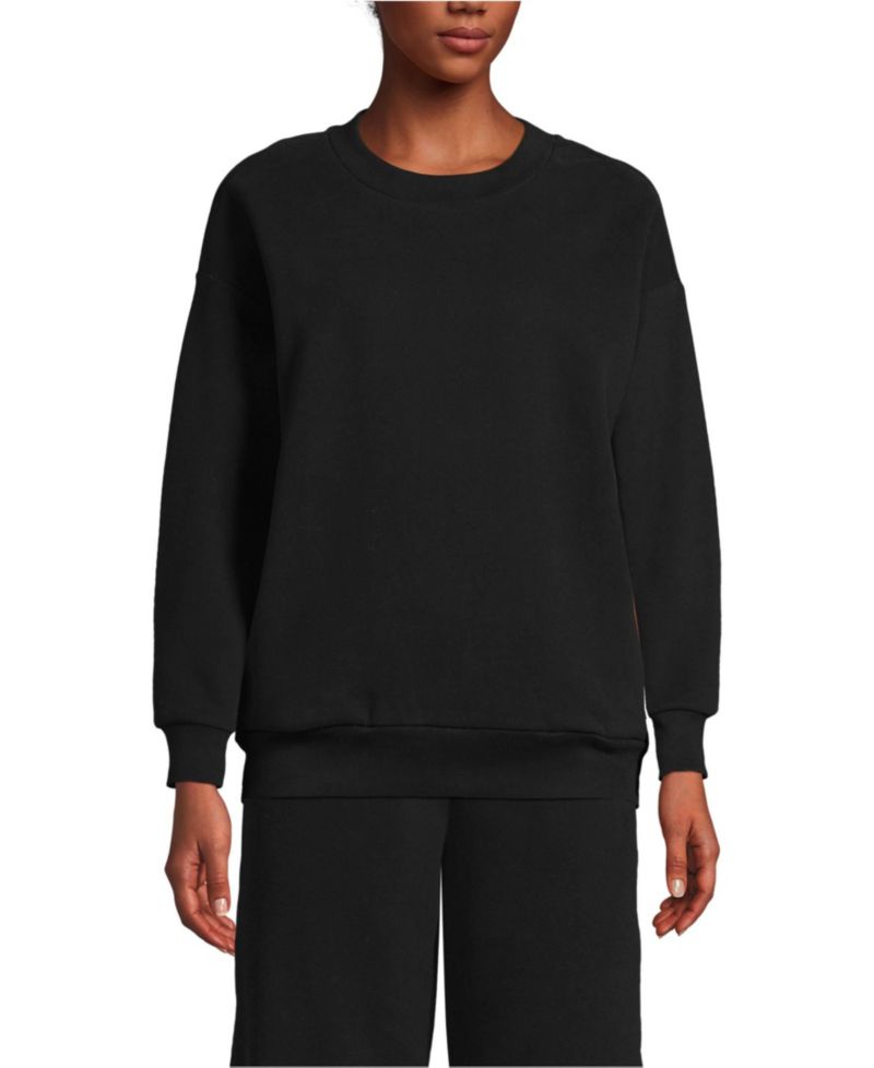 Women's Serious Sweats Oversized Long Sleeve Crew Neck Sweatshirt - Set Top