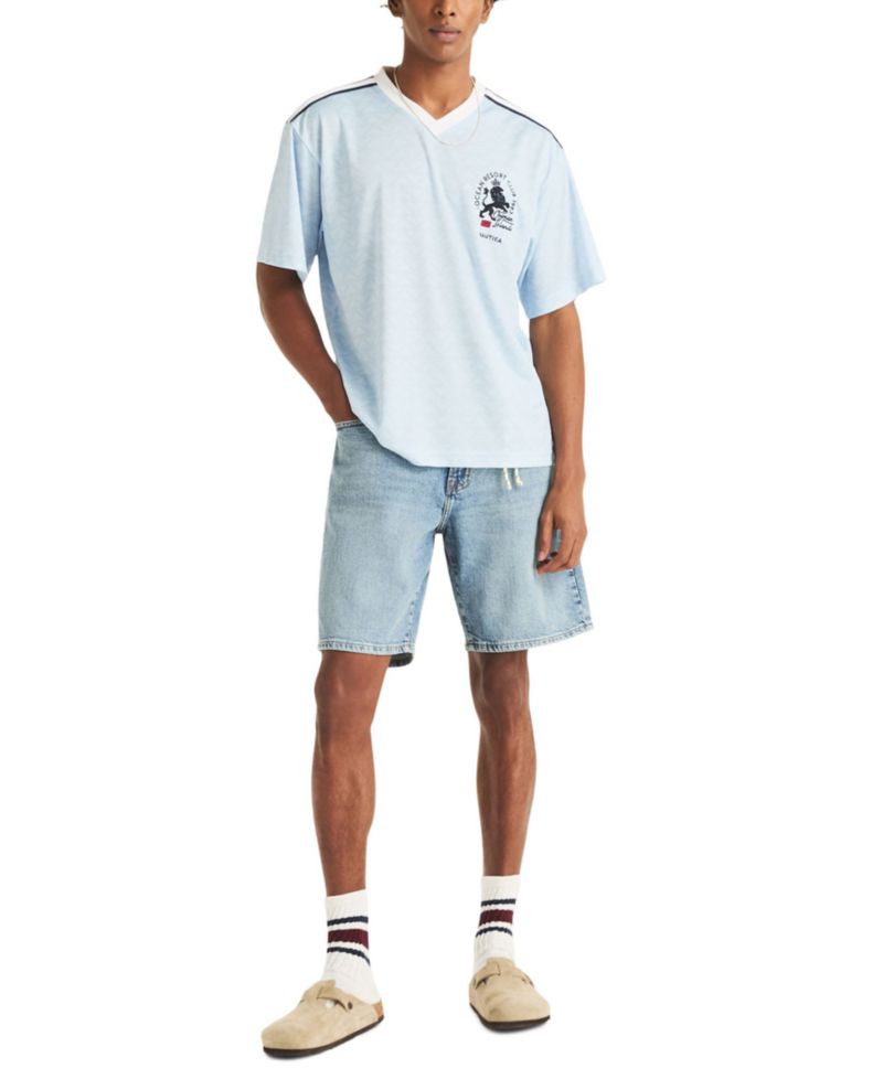 Men's Shadow Printed Soccer V-Neck Jersey