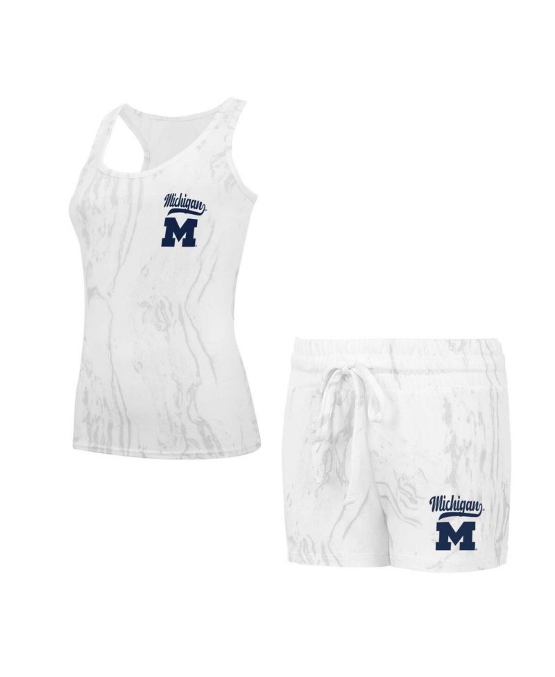 Women's Michigan Wolverines Quartz Tank Top Shorts Set