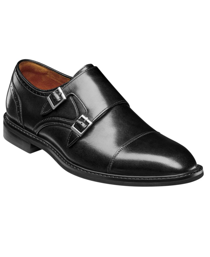 Men's Boswell Cap-Toe Double Monk Strap Shoes