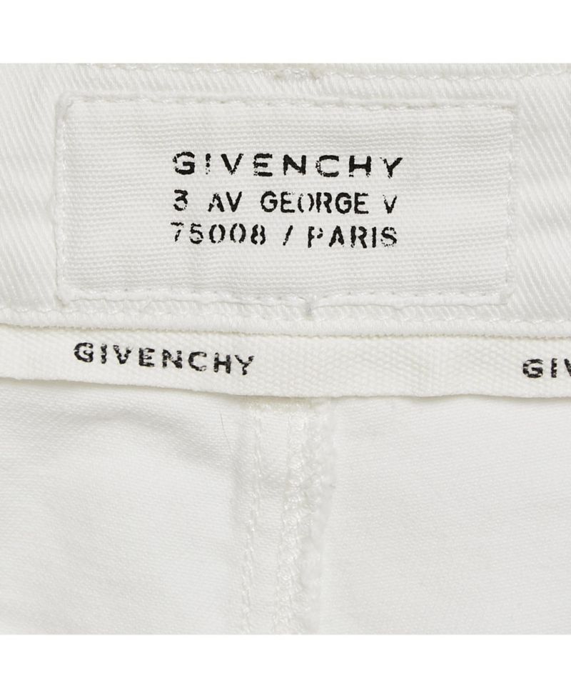 Women's White Denim Distress Pocket Detail Shorts