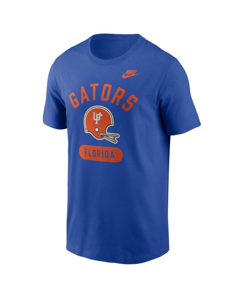 Men's Royal Florida Gators Legacy Arch Helmet T-Shirt