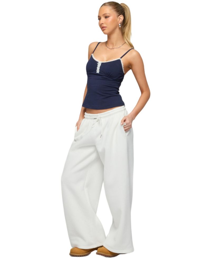 Women's Olezka Contrast Lacey Tank Top