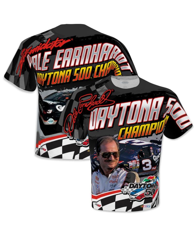 Men's Black Dale Earnhardt Daytona 500 Champion Legends T-shirt