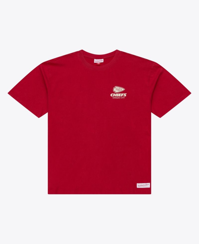 Men's Scarlet Kansas City Chiefs Core Essentials Micro Logo T-Shirt