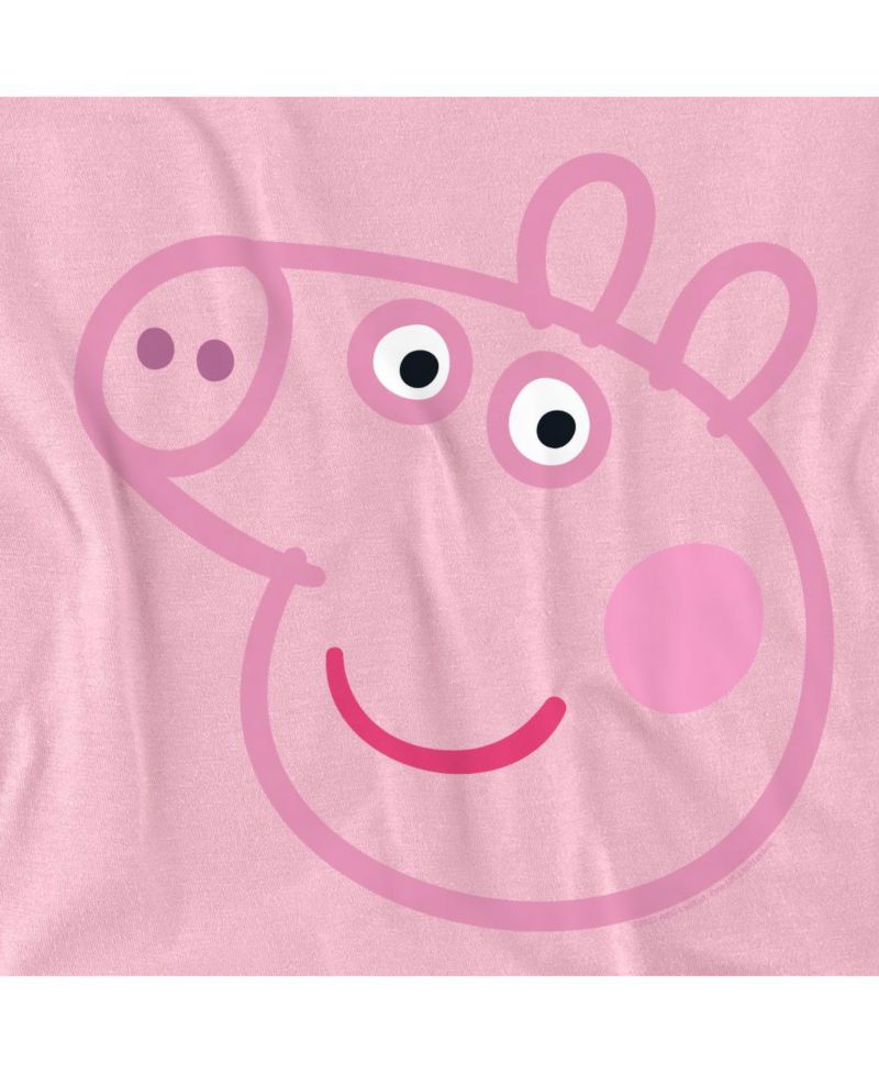 Men's Peppa Pig Pink Out Peppa Pig Face T Shirt
