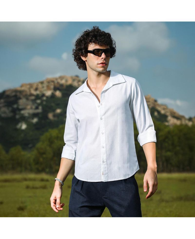 Men's Solid Relaxed Shirt