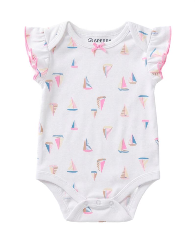 Baby Girls' Short-Sleeve Bodysuit with Rattle, 2-Piece Set