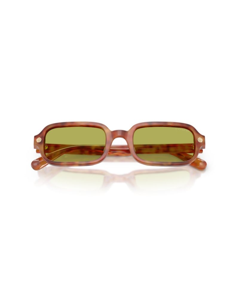 Women's Rectangle Sunglasses, Round Face, Charms HC8465U