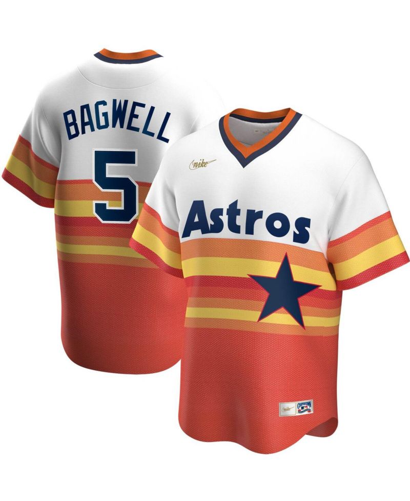 Men's Jeff Bagwell White Houston Astros Home Cooperstown Collection Player Jersey