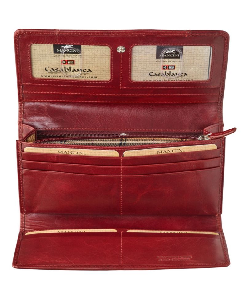 Casablanca Collection RFID Secure Ladies Trifold Wallet