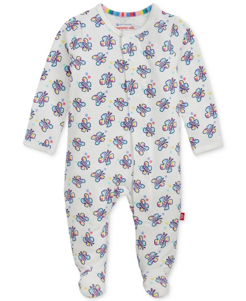 Baby Girls' Long-Sleeve Striped-Print Coverall, 2- Pack