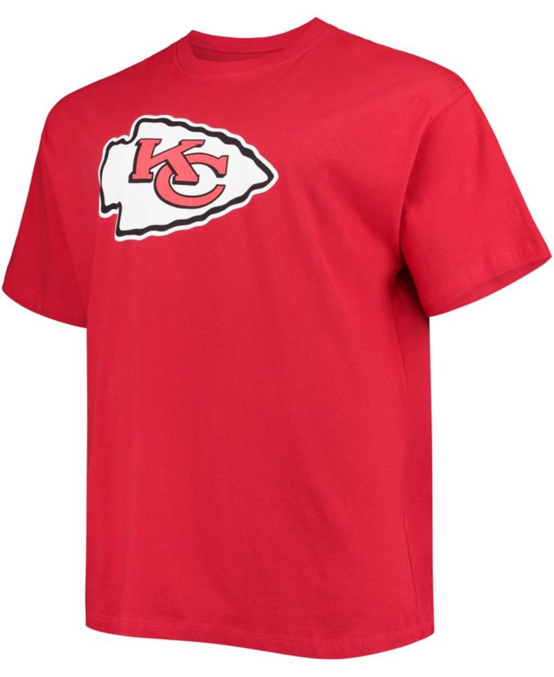 Men's Big and Tall Travis Kelce Red Kansas City Chiefs Player Name & Number T-shirt