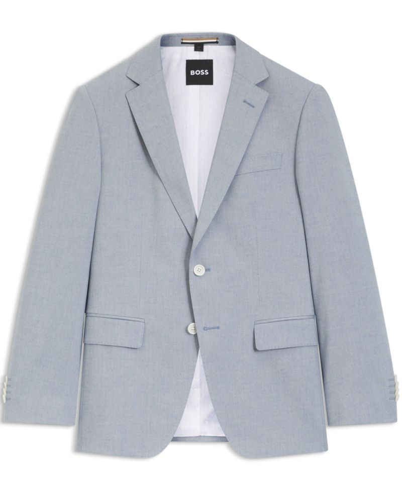 Men's Patterned Chiffon Slim-Fit Jacket