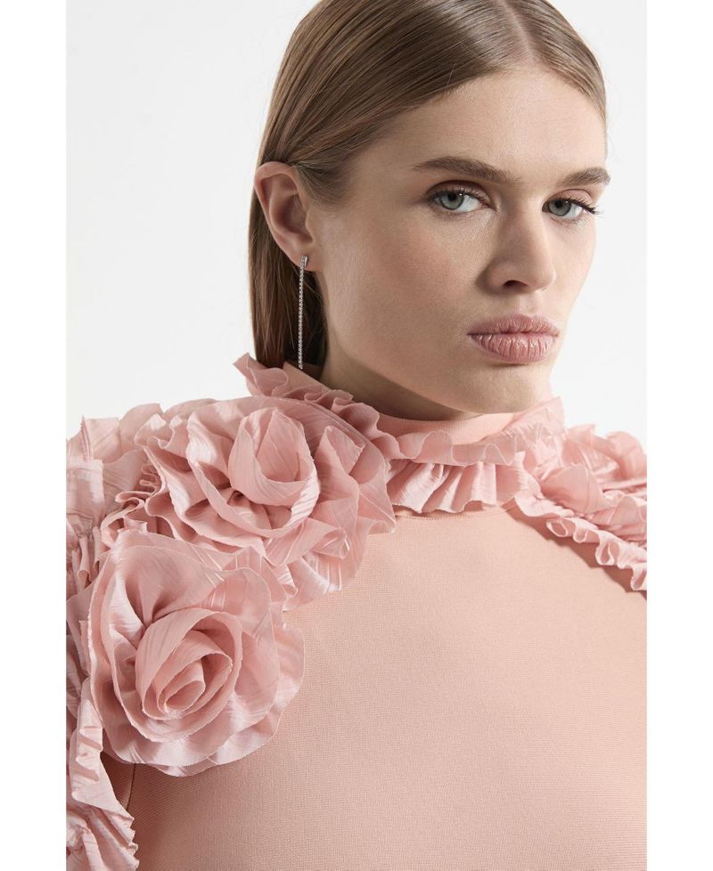 Women's Bandage Detail Midi Dress