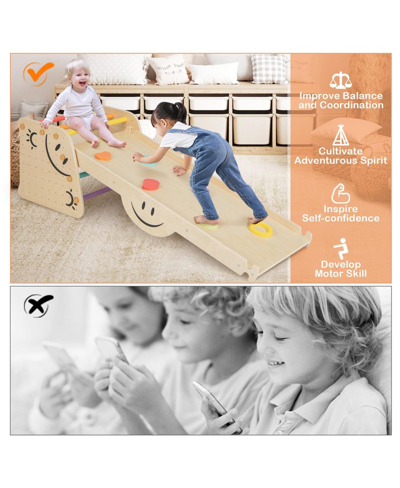 Six-Activity Climbing Triangle with Seesaw, 6-Piece Set