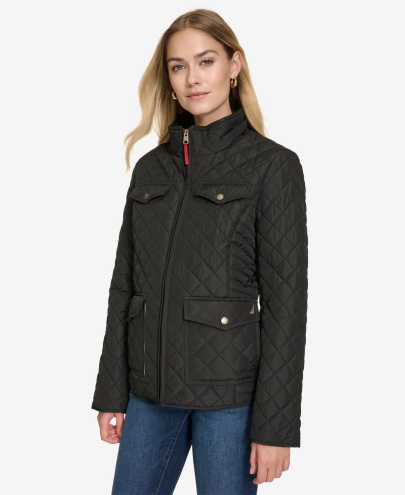 Nautica Women's Solid Quilted Jacket